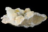 Calcite Crystals After Calcite on Druzy Quartz - Missouri #122123-2